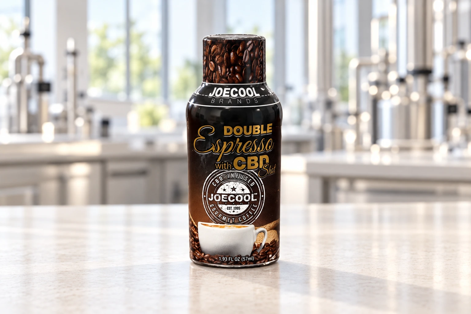 Joe Cool Double Espresso bottle with its coffee-themed sleeve
